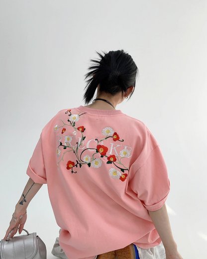 Back Flower Design T-Shirt YLS0180