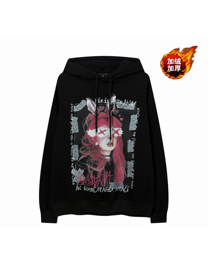 Dark Girly Rabbit Long Sleeve T-Shirt VGD0007