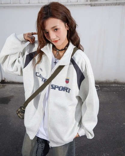 Stand Neck Sporty Jacket C2N0021