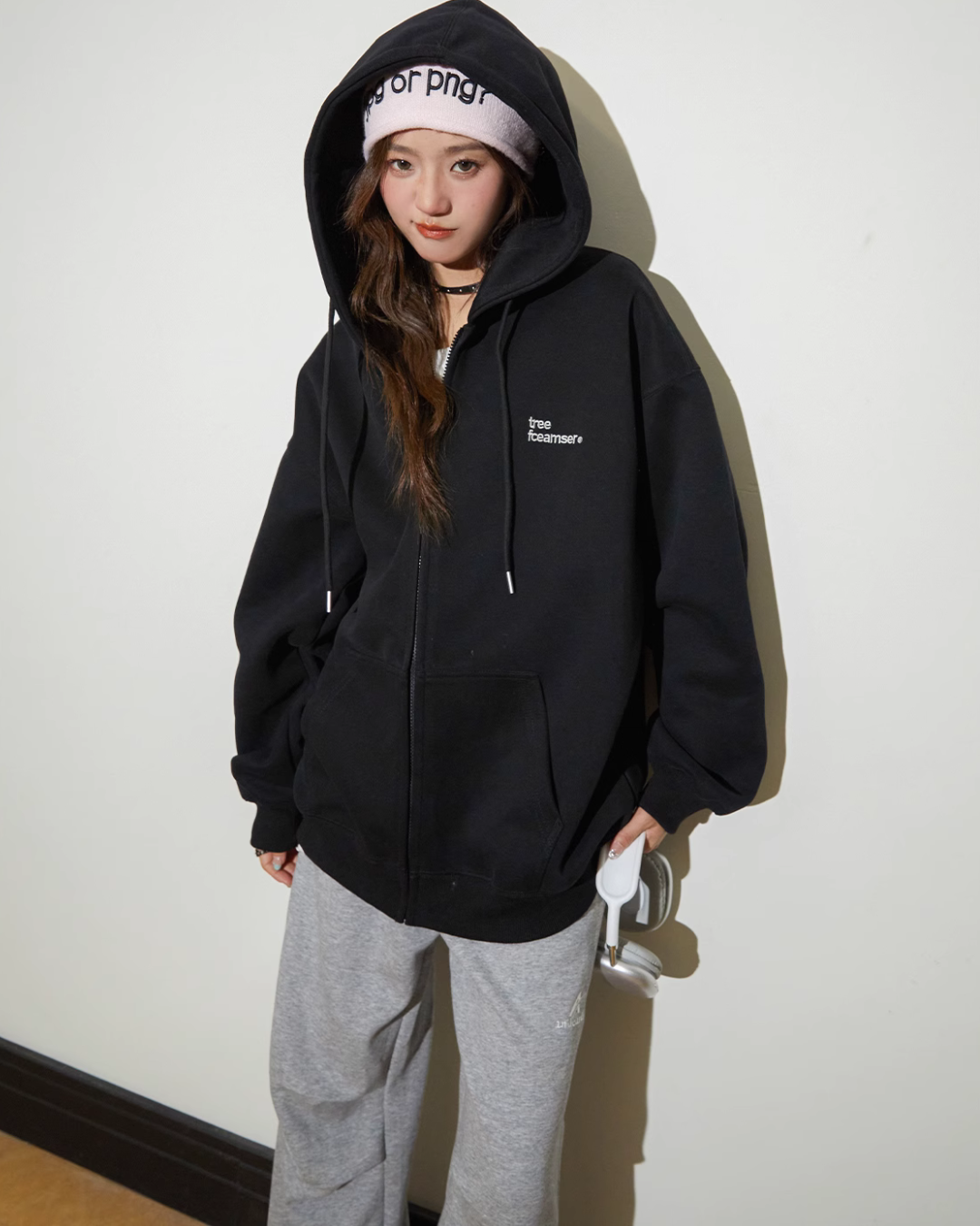 One-Point Logo Zip Hoodie C2N0007