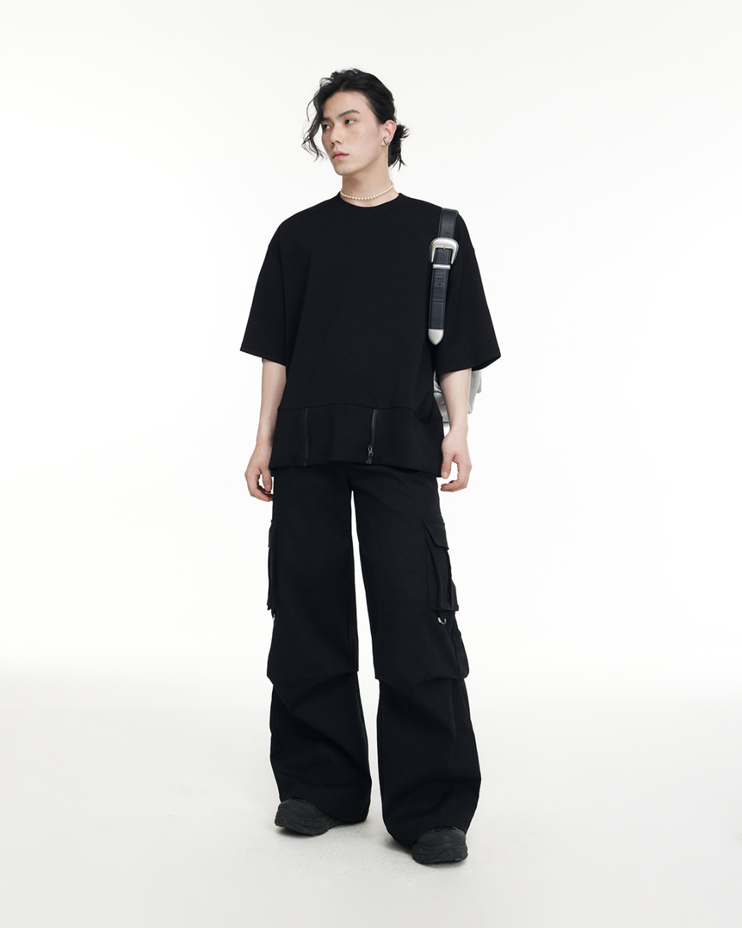 Double Waist Simple Cargo Pants PPS0045