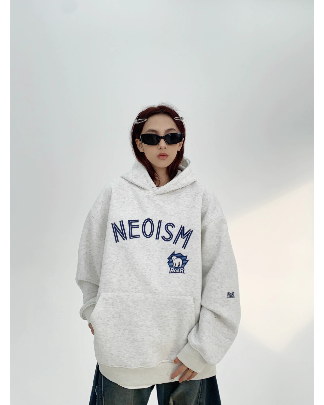 Oversized Logo Sweat Hoodie YLS0087