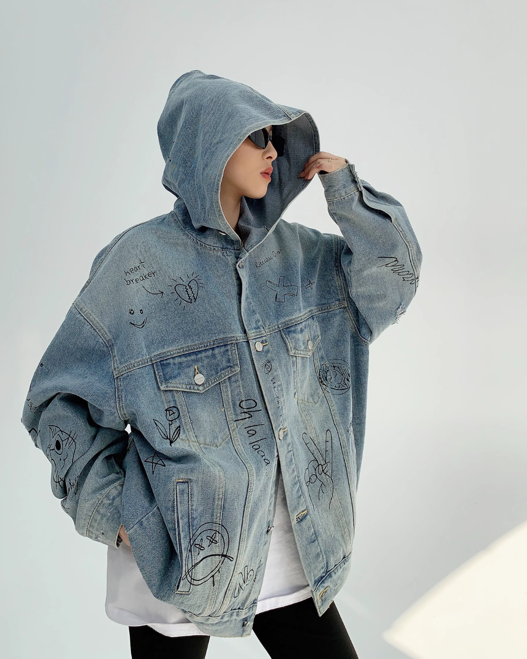 Retro Design Big Denim Jacket YLS0025