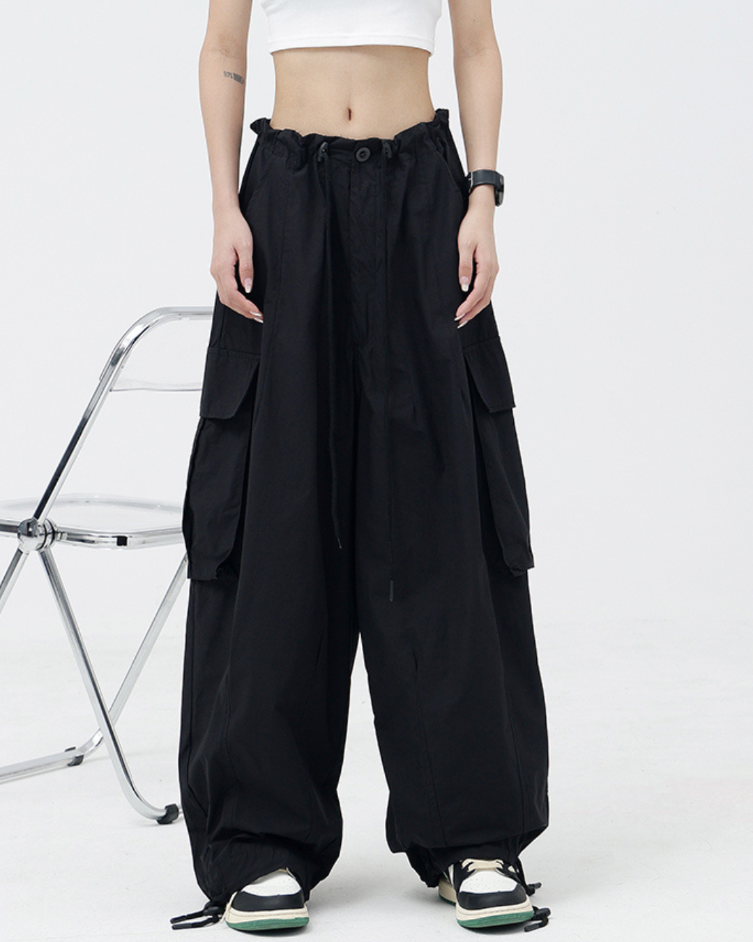 Wide Leg Cargo Pants KNS0044