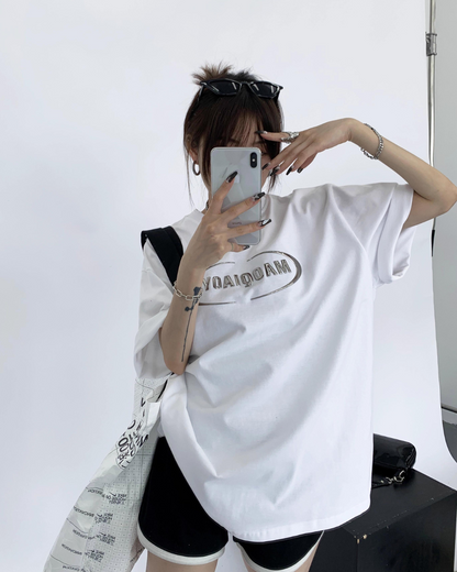 Metal Logo Short Sleeve T-Shirt YLS0117