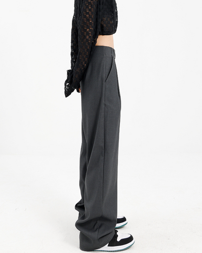 Tuck Wide Straight Pants KNS0013