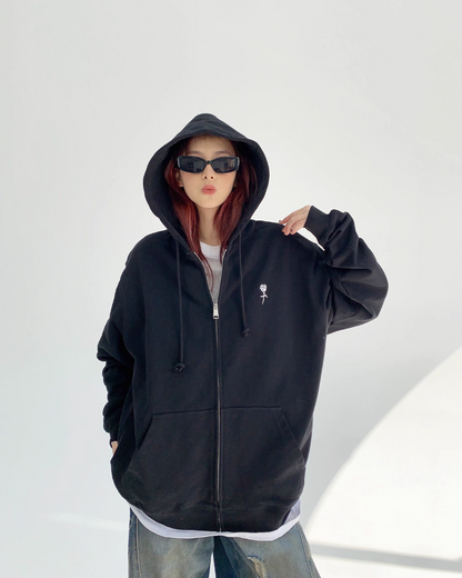 One Point Logo Zip Hoodie YLS0167