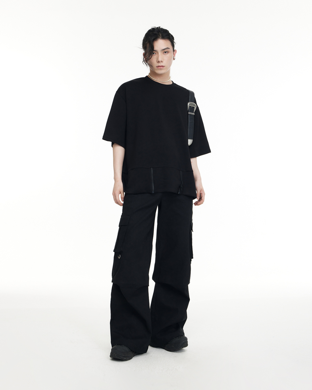 Double Waist Simple Cargo Pants PPS0045