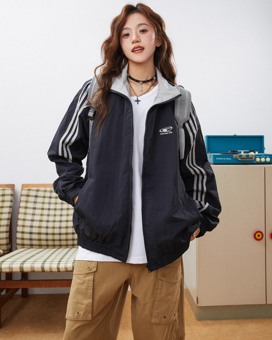 Sideline Loose Track Jacket C2N0006