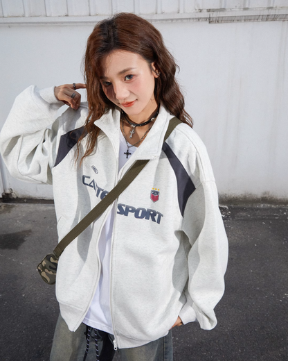 Stand Neck Sporty Jacket C2N0021