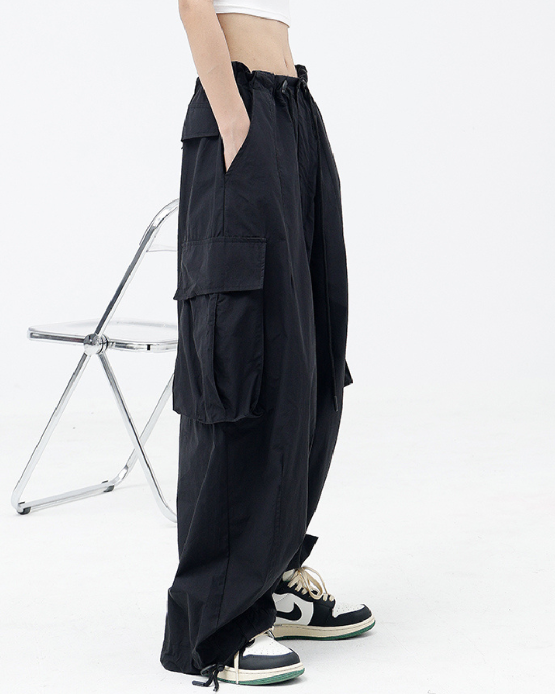 Wide Leg Cargo Pants KNS0044