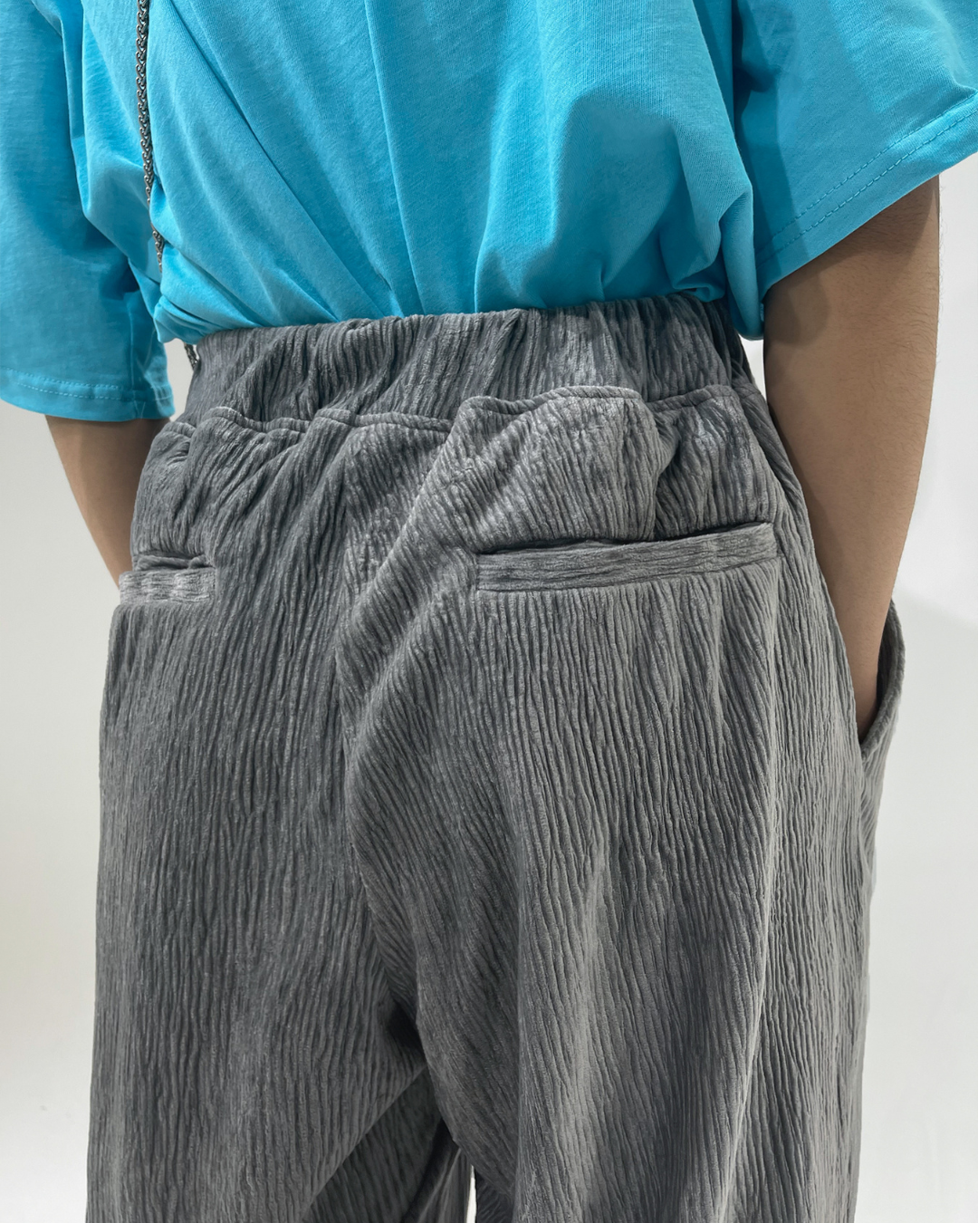 Velour Stripe Easy Wide Pants GBG0017