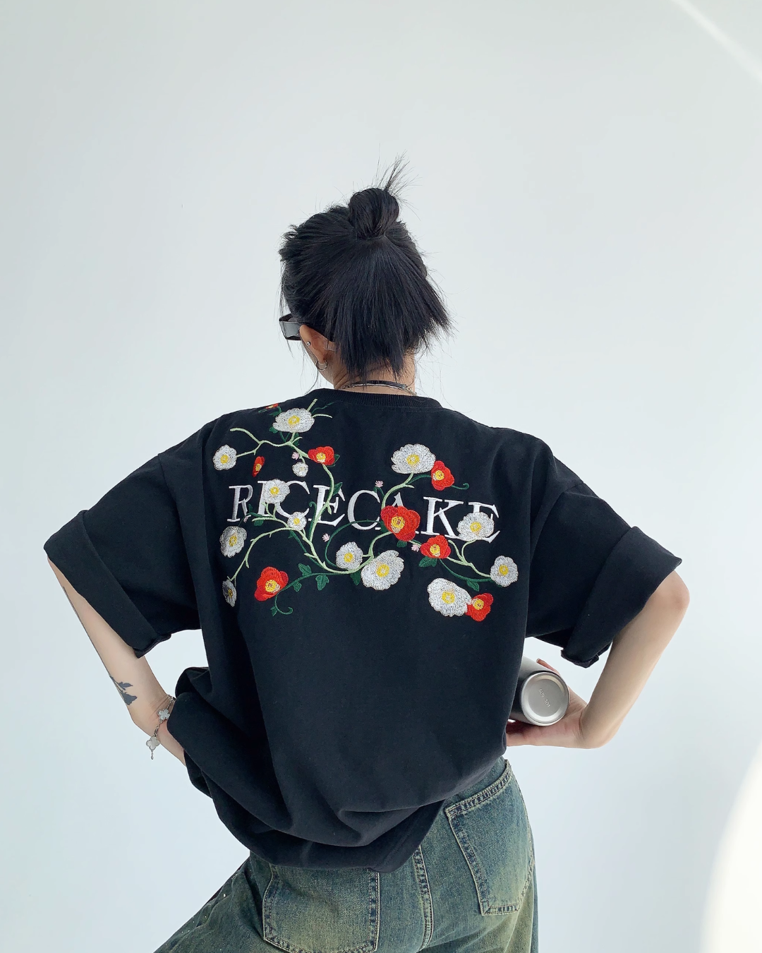 Back Flower Design T-Shirt YLS0180