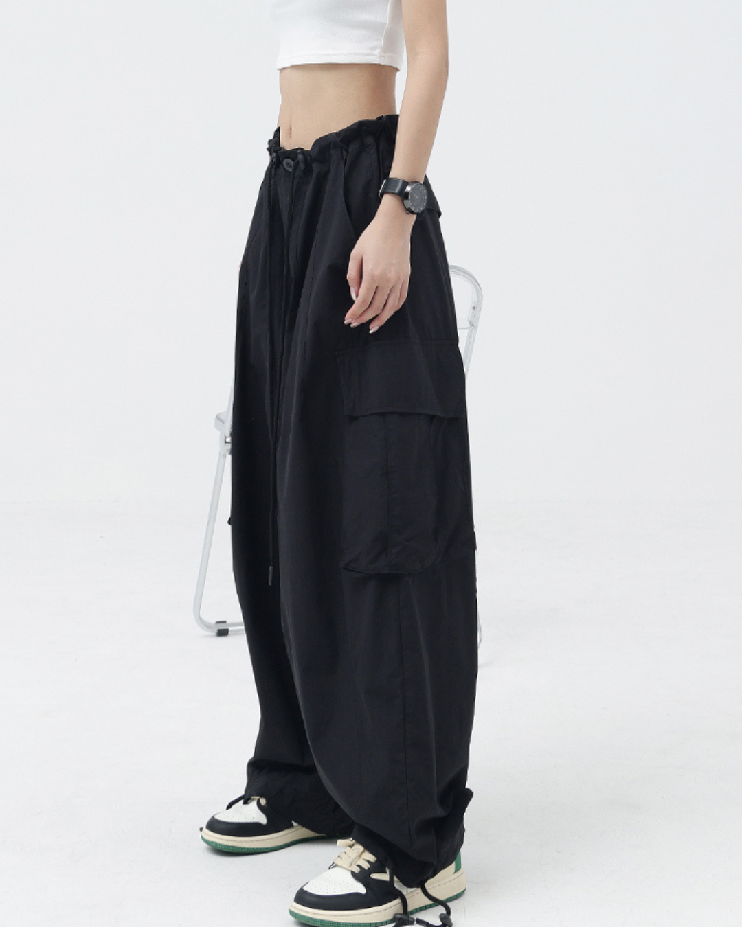 Wide Leg Cargo Pants KNS0044