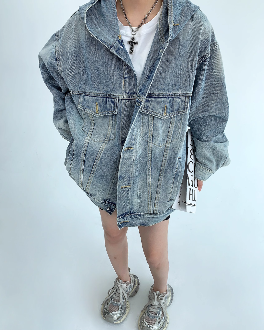 Hooded Denim Jacket YLS0128