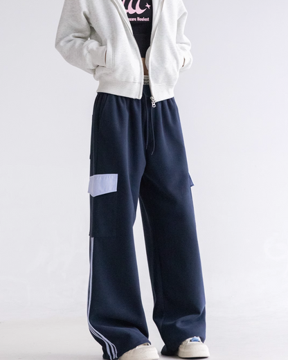 Contrast Color Sweatpants C2N0051