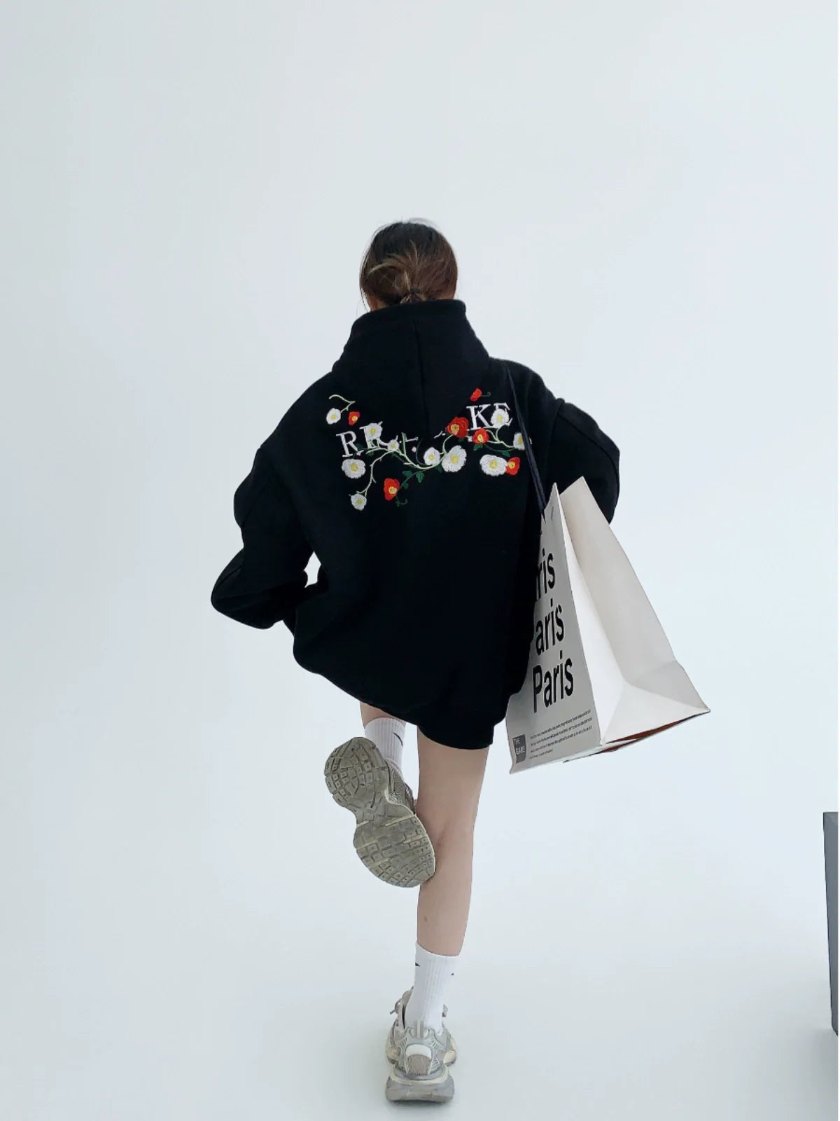 Floral Logo Sweat Hoodie YLS0003