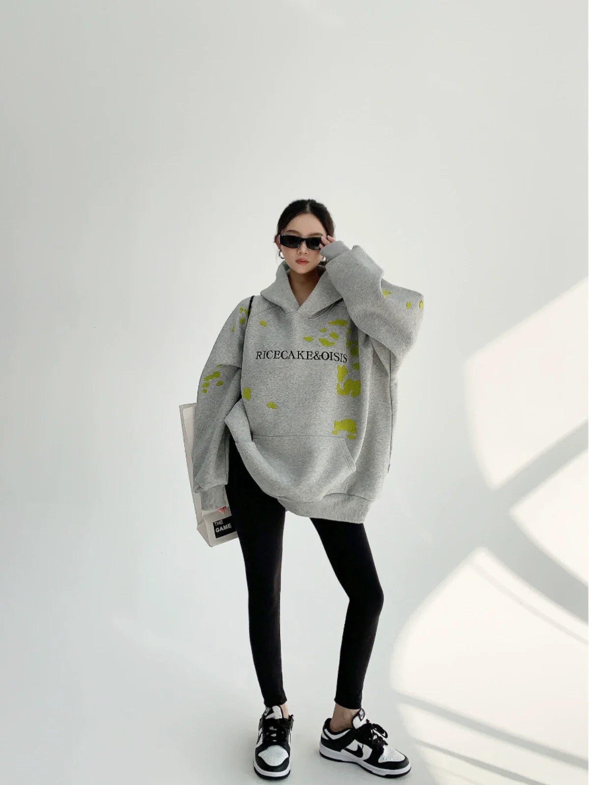 Oversized Towel Embroidery Hoodie YLS0017