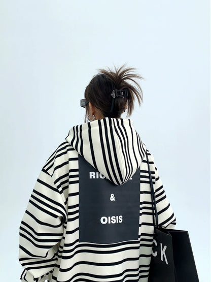 Retro Zebra Zip Hoodie YLS0048