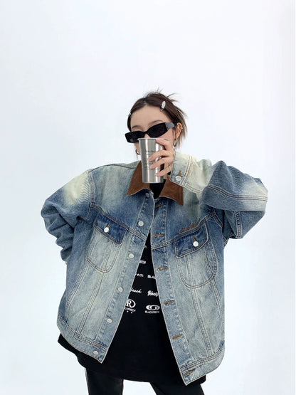 Retro Denim Embroidered Jacket YLS0062