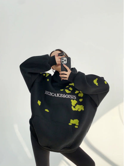 Oversized Towel Embroidery Hoodie YLS0017