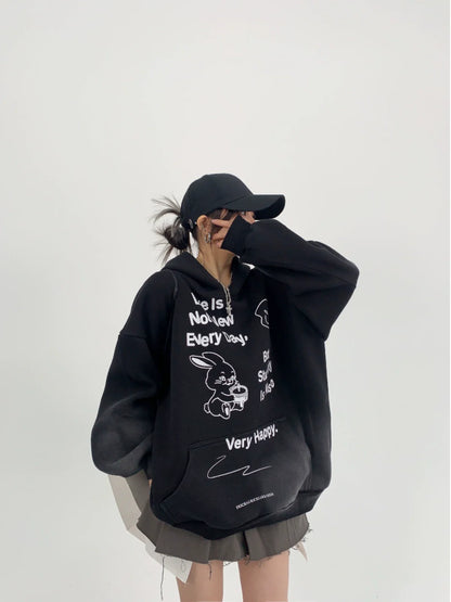 Oversized Doodle Sweat Hoodie YLS0066