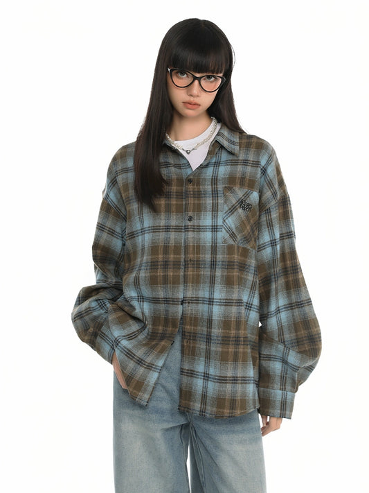 Brushed Plaid Shirt  KIP0002