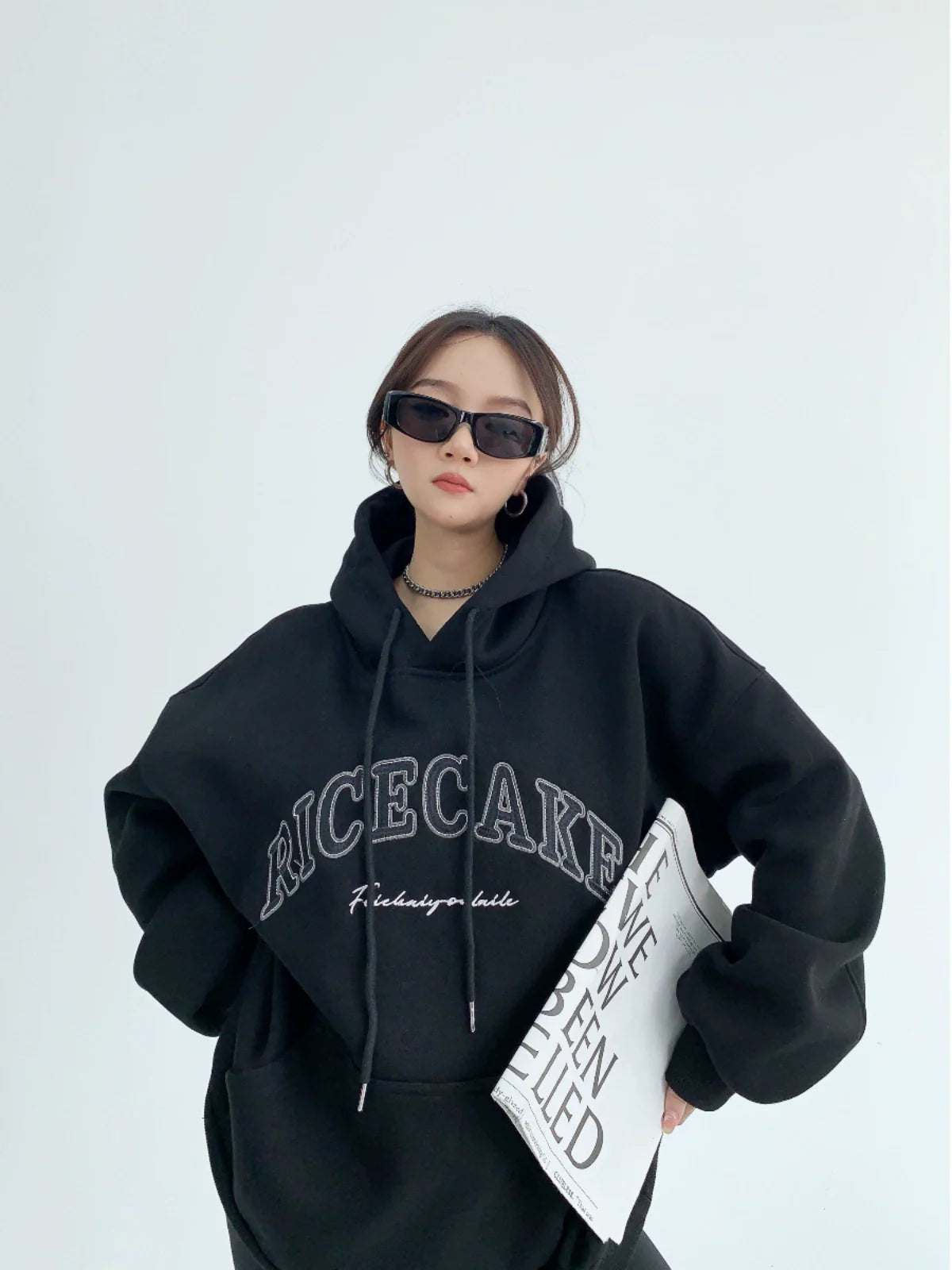 Oversized Logo Sweat Hoodie YLS0065