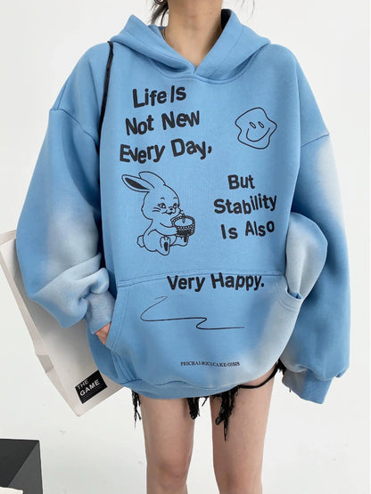 Oversized Doodle Sweat Hoodie YLS0066