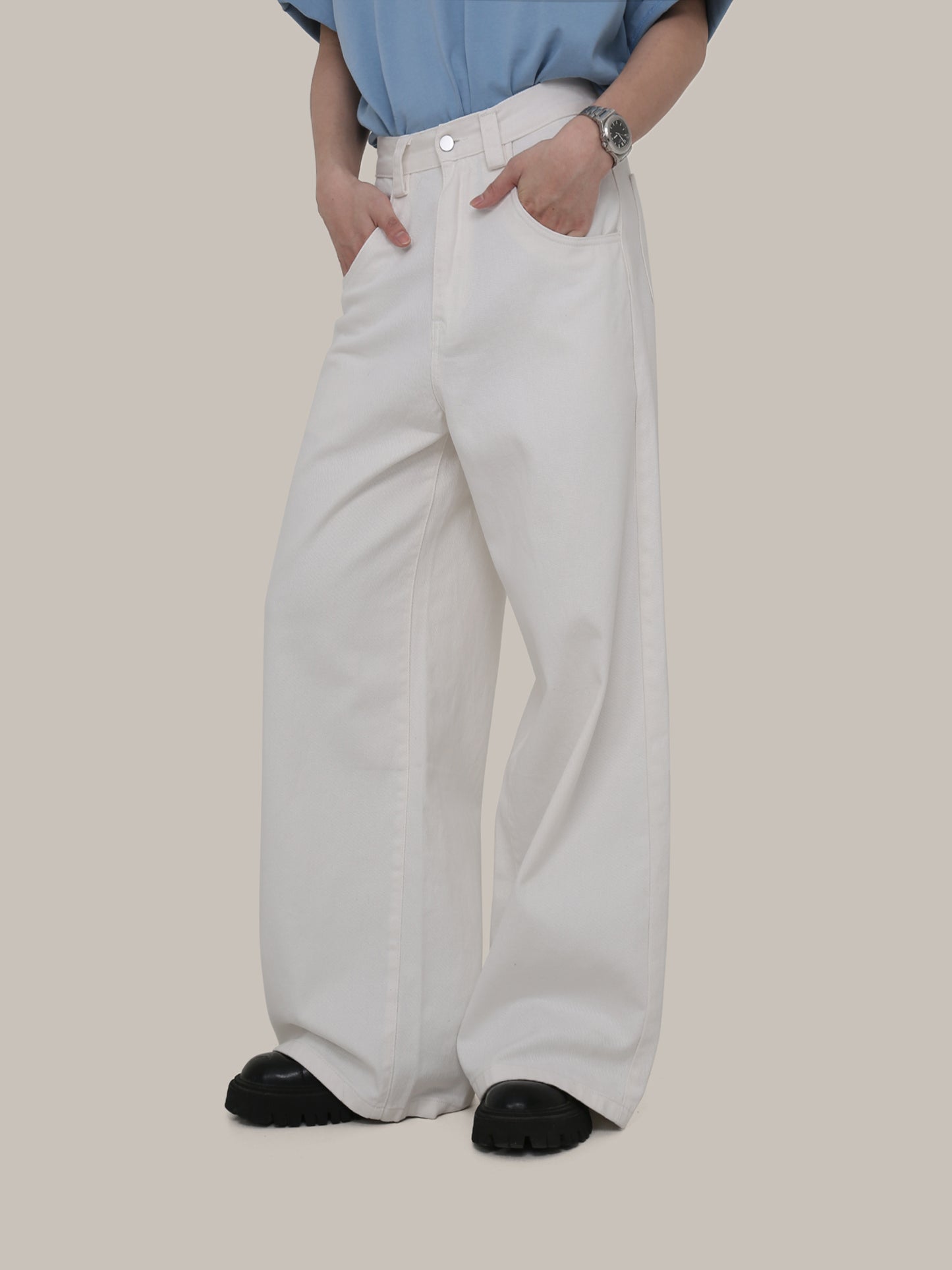 Washed Wide Leg Pants GBG0001