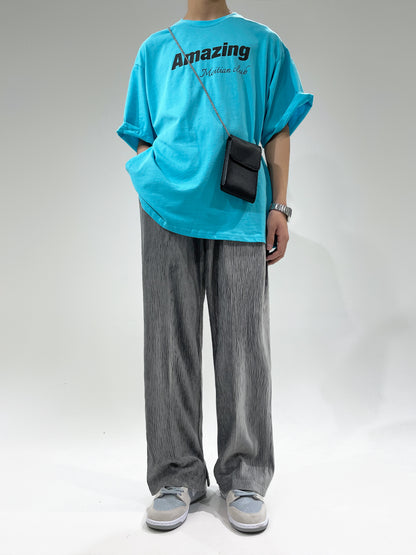 Velour Stripe Easy Wide Pants GBG0017